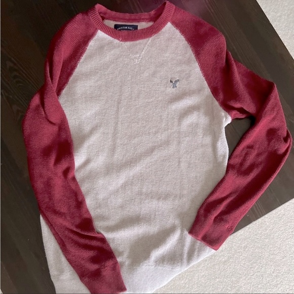 American Eagle Men’s Long Sleeve Waffle Jersey/Sz. M - Picture 4 of 4